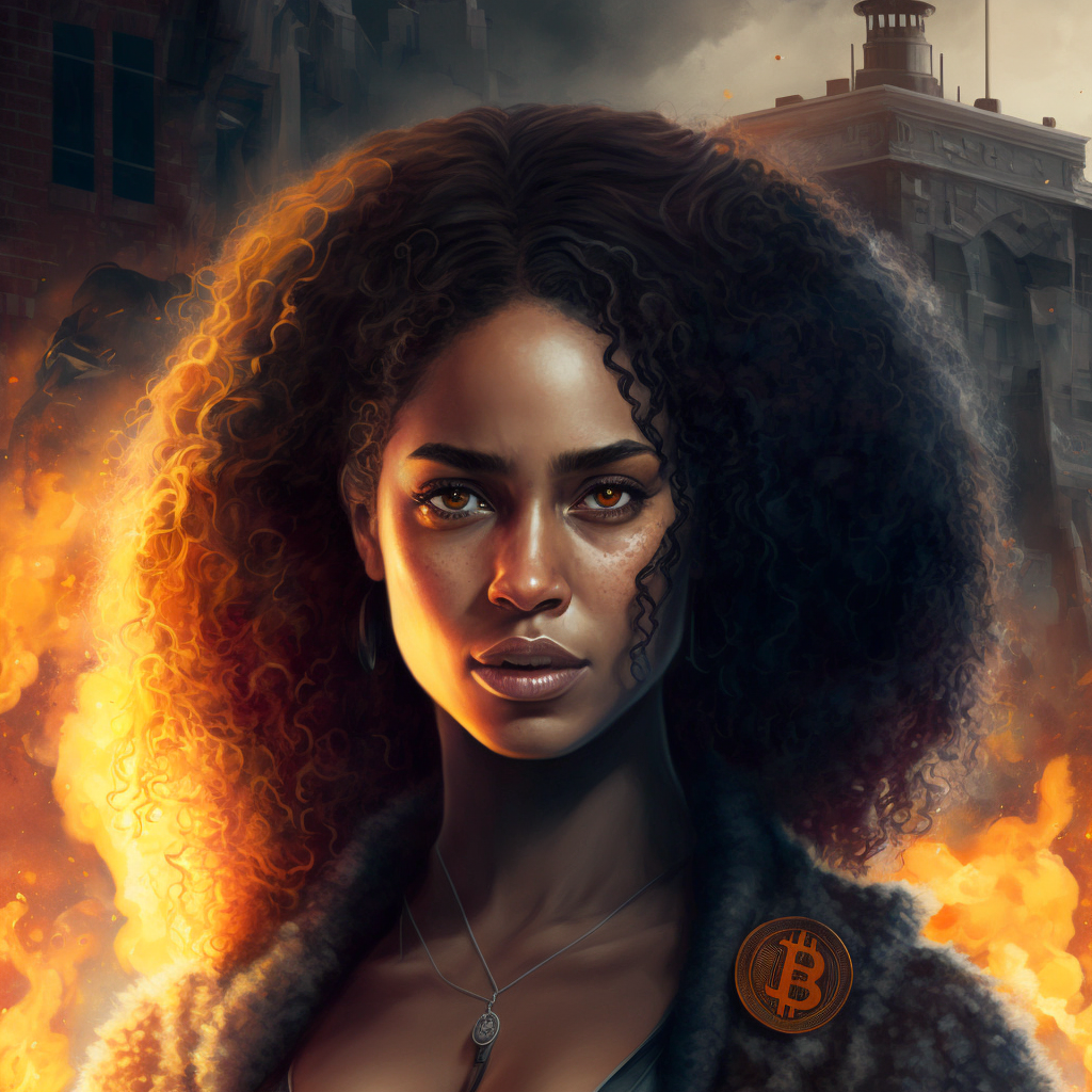 Fetch.ai bitcoin girl